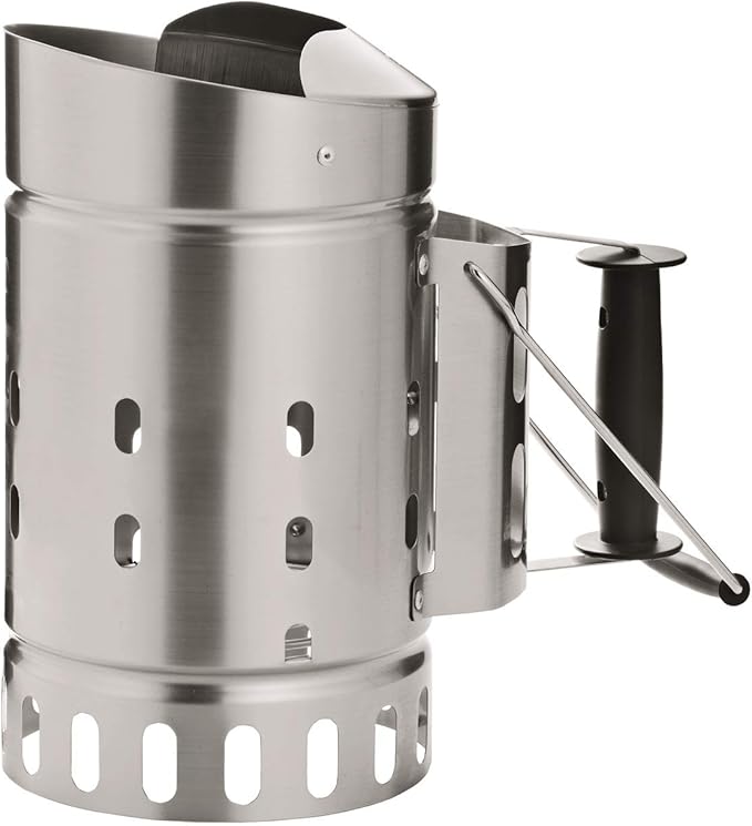 Rosle 25039 Stainless Steel Charcoal Chimney Lighter Briquettes Starter for Grilling