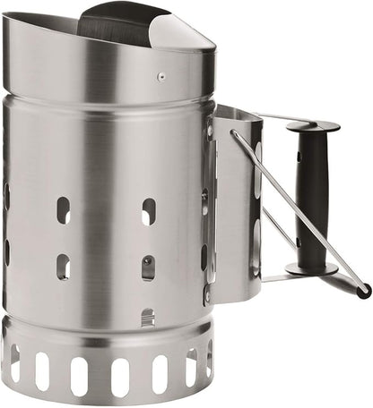 Rosle 25039 Stainless Steel Charcoal Chimney Lighter Briquettes Starter for Grilling