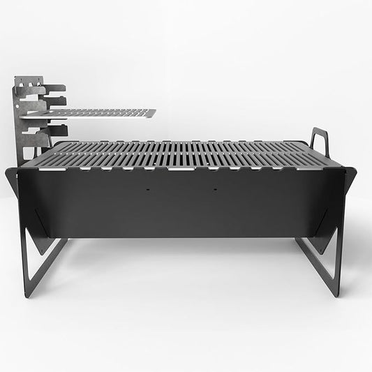 BBQ Grill Set | BBQ Grill with Stainless Steel Portable Instant Foldable Fire Set with Carrying Bag for Outdoor, Camping, Camp, Campfire (Folding Grill)