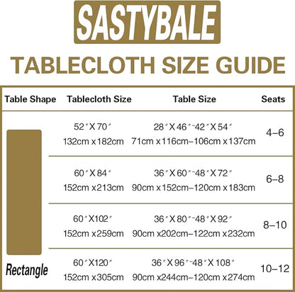 Spring Summer Vinyl Tablecloth with Flannel Backed Rectangle 60 x 84 Inch | Stain & Scratch Resistant Plastic Floral Table Cloths, Heavy Duty Table Cover for Camping, Party, Picnic, Outdoor