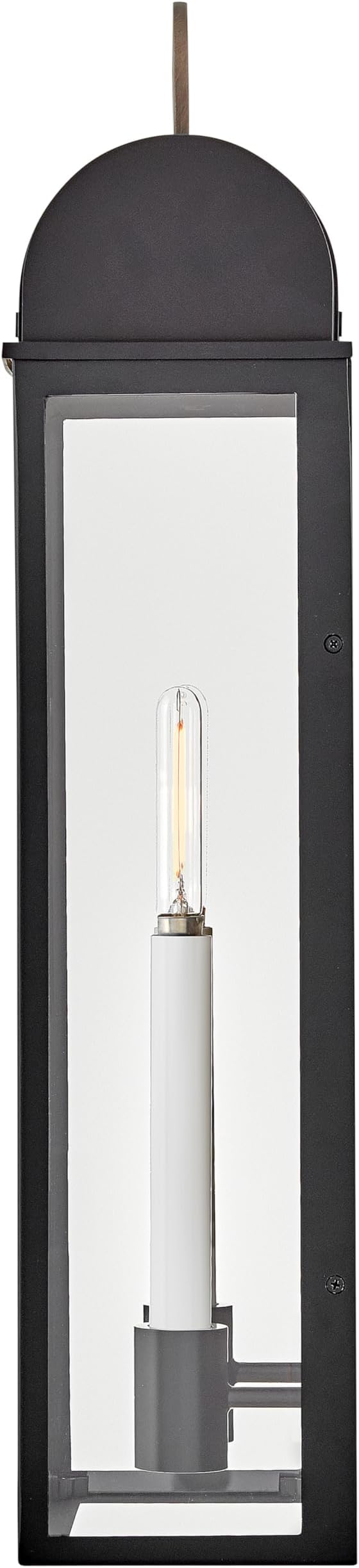 Hinkley Campbell Large Outdoor Wall Mount Lantern, Black/Burnished Bronze