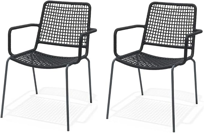 Amazonia San Marino 7-Piece Outdoor Rectangular Dining Table Set | Eucalyptus Wood | Ideal for Patio and Indoors