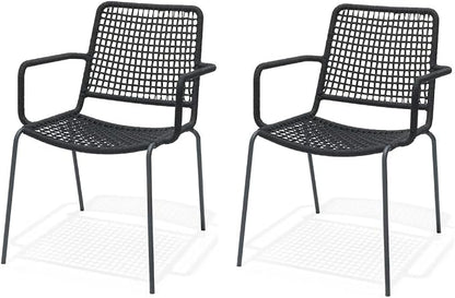 Amazonia San Marino 7-Piece Outdoor Rectangular Dining Table Set | Eucalyptus Wood | Ideal for Patio and Indoors