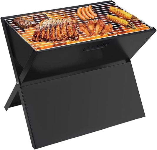 Foldable and Portable Outdoor Folding Charcoal Grill Portable Barbecue Lightweight Table For Camping Heat Resistant
