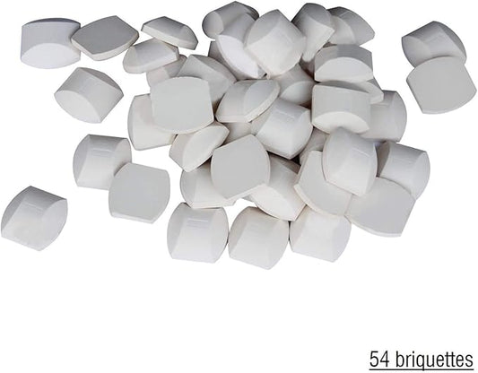 Hongso Ceramic Briquettes for Turbo Classic Elite and Nexgrill Models, 720-0057 720-0057-3B 720-0057-4B CG3CKW CG3CKWN Classic CG3TCBRN, 54-Piece Barbecue briquettes Gas Grill Stone 1.875 x 1.875 inch