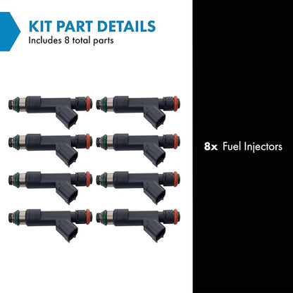 TRQ Fuel Injector Set | For 2010-2014 Ford F-150 2011-2014 F-250 Super Duty F-350