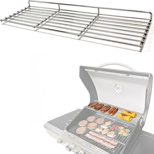 Grill Warming Rack Replacement for Captiva Designs 4-Burner Gas Grill – Stainless Steel Grill Warming Rack for ‎GR001, Durable Upper BBQ Cooking Rack for Keeping Food Warm Replacement Parts