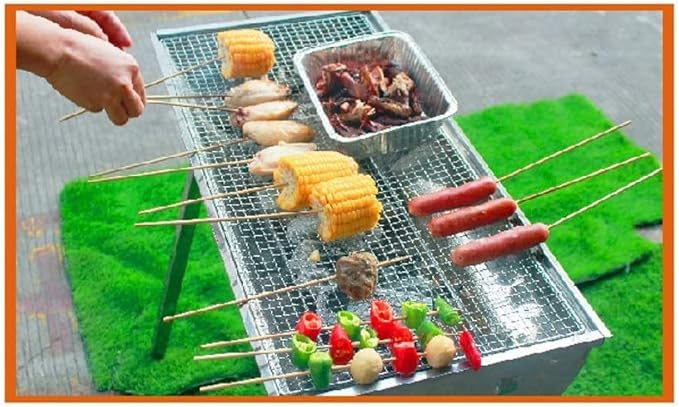 Bbq Grill Charcoal Grill Charcoal Stove Folding Barbecue Grill Stainless Steel BBQ Grill Outdoor Portable Charcoal Grill BBQ Camping Grill Travel Barbecue Grill Charcoal Griddle