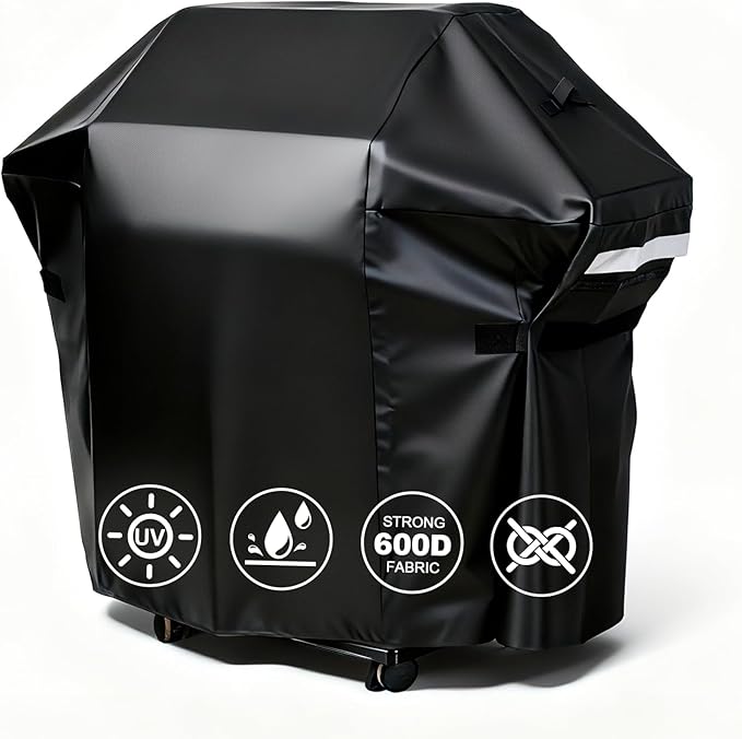 48 inch 7138 Premium Grill Cover BBQ Grill Cover for Weber Spirit 200 and Spirit II 200 Series 2 Burner Covers Heavy Duty and Waterproof Replacement Part for WeberBBQ Gas Grill