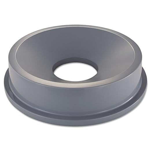 Rubbermaid Commercial Products Trash Can Funnel Top/Lid 32-Gallon Gray Hands-Free Disposable Compatible with the Rubbermaid 32-Gallon Garbage Bins for Indoor/Outdoor/Garage