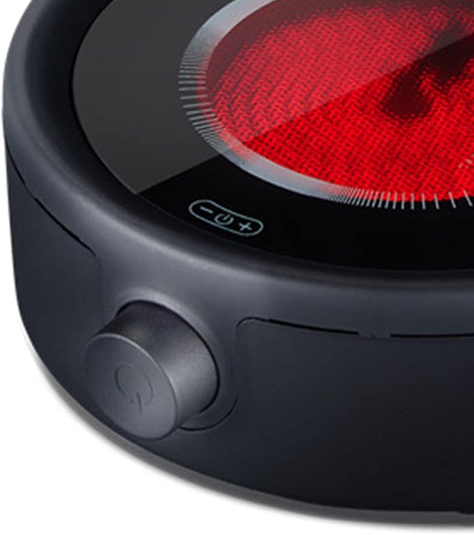 Mini Stove Electric, Silent Electric Tea Stove Small Ceramic Hot Plate for Boiling Water Making Coffee Knob Adjustment CN Plug