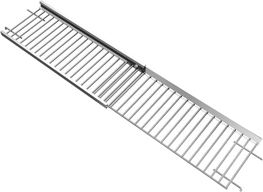 Adjustable Stainless Steel Warming Rack for Nexgrill 720-0830H 720-0888 720-0958B 720-0882A, Easy-Check Fit Accessory for Outdoor Cooking or Use