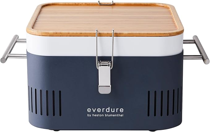 Everdure CUBE Portable Charcoal Grill + Carrying Bag Bundle | Portable Tabletop BBQ Grill