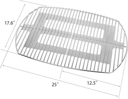 Stanbroil Solid Rod Stainless Steel Grill Cooking Grates for Weber Q300, Q320, Q3000, Q3100, Q3200 Series Gas Grill, Replacement Parts for Weber 7646