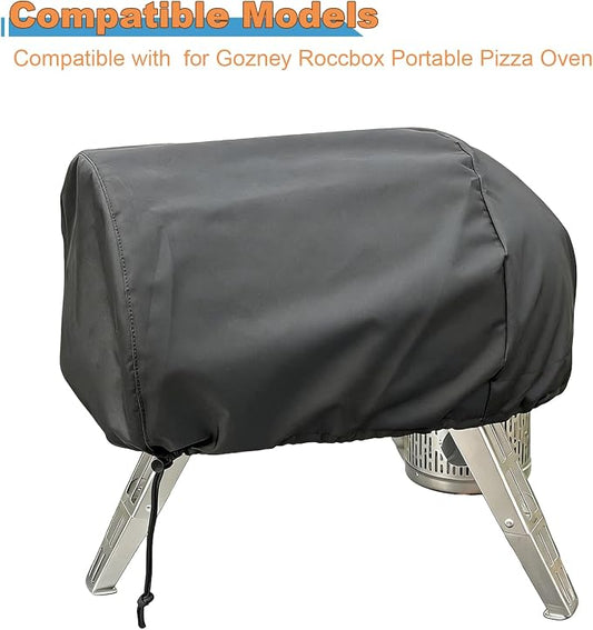 Pizza Oven Cover for Gozney Roccbox – 600D Waterproof, Drawstring Closure | Fits Gozney Roccbox Portable Pizza Oven, 600D Oxford, Waterproof/UV-Resistant, Drawstring Closure, Compact & Durable