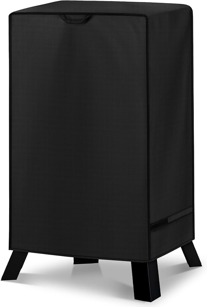 Unicook Electric Smoker Cover for Masterbuilt 40 Inch Smokers, Outdoor Vertical Digital BBQ Cover, Unique Waterproof Vinyl Exterior with Polyester Lining, 25" W x 17" D x 39" H