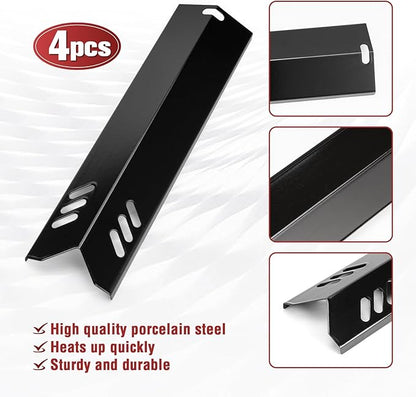 Grill Replacement Parts for Outdoor Gourmet 4 Burner GR2215120-OG-00 Gas Grill, 15" Grill Heat Shields & Burner Covers for GR2215101-OG-00 FSOGBG1106 Gas Grill, Heat Plates Replacement Parts