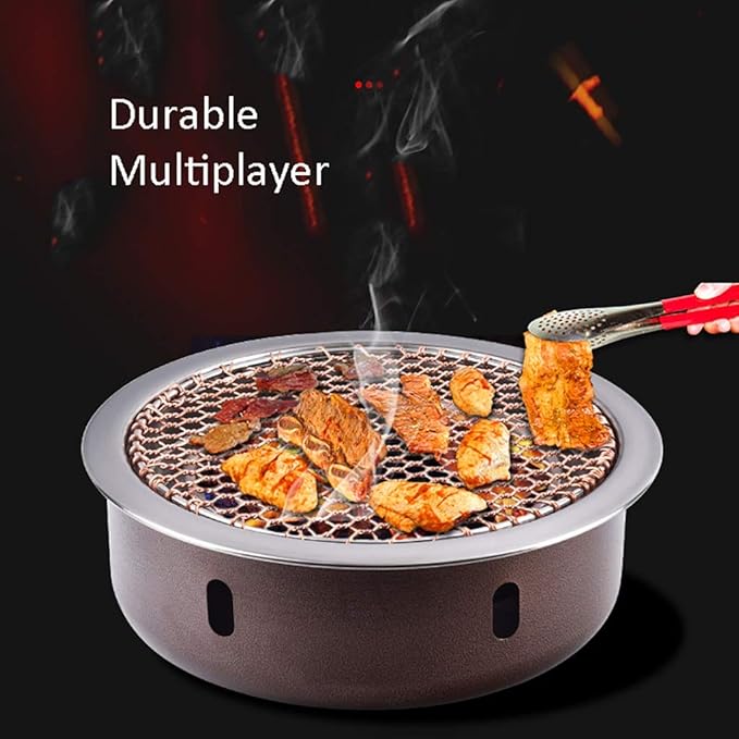 BBQ Barbeque Barbecue Grill,Charcoal Grill,High-end Barbecue Grill,Split Type,Indoor and Outdoor,4-8 People,5 Styles (Color : E)