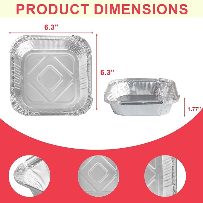 Universal Grease Tray Liner for Royal Gourmet 4/5/6 Burner Propane Gas Grills, Aluminum Drip Pan Liners for Royal 5401T GA5403B GA5403C GA5404G GA5404H GA6402B GA6402C Replacement Drip Pan, 20 Pack