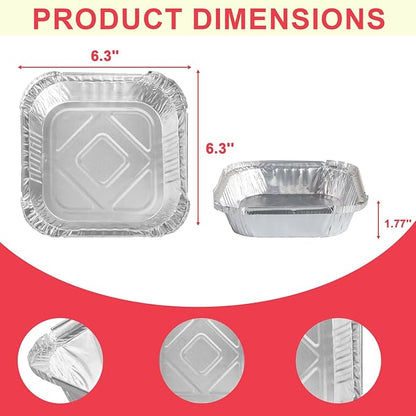 Universal Grease Tray Liner for Royal Gourmet 4/5/6 Burner Propane Gas Grills, Aluminum Drip Pan Liners for Royal 5401T GA5403B GA5403C GA5404G GA5404H GA6402B GA6402C Replacement Drip Pan, 20 Pack