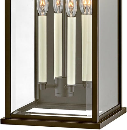 Hinkley Weymouth Extra Large Wall Mount Lantern, Oil Rubbed Bronze