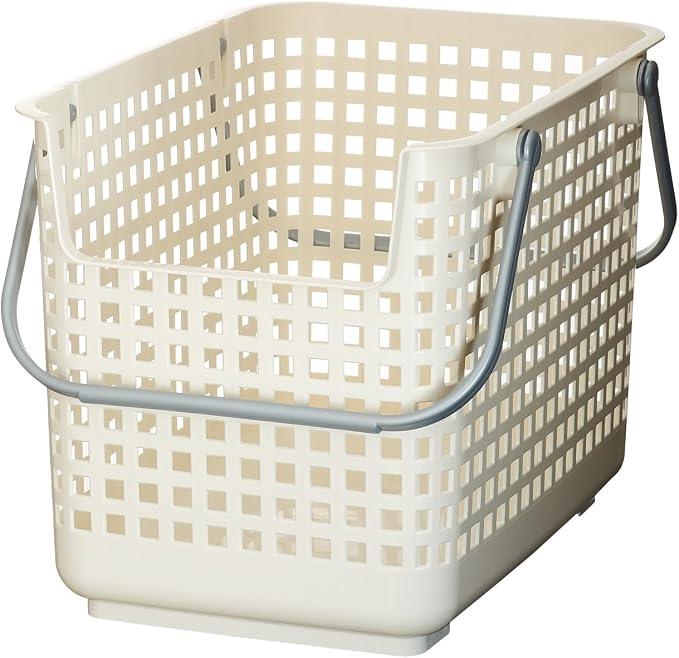 Like-it │SCB-6 │Daily use inside or outside. | Movable handles make it easy to carry around | Portable large basket for kitchen, laundry and kids room | 18.7 x 12.2 x 15.47" | White | 10.57 gal