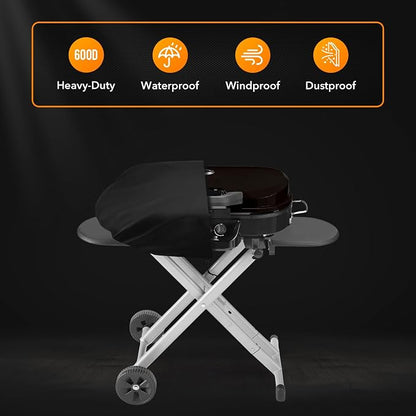 ZBXFCSH Heavy Duty Grill Cover Compatible with Coleman Roadtrip LX/LXX/LXE/285 and Compatible with Smoke Hollow 205 Grills, All Weather