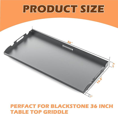New Upgrade 36 Inch Griddle Top for Blackstone 36" Flat Top Grill 1560 1818 1825 1820 1803, Gas Griddle Replacement Parts with Rear Grease System for Most Blackstone 36" Flat Top Grill