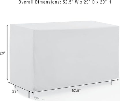 Crosley Furniture Patio Furniture Covers, Waterproof Outdoor Storage Deck Box Cover for Backyard, Gray