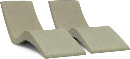 Aqua Outdoors- in-Pool Chaise Lounger - Pool & Sun Shelf Lounge Chair Designed for Water Depths Up to 9”-Compatible with All Types - Poolside & Sun Deck Tanning - Set of 2 - Sandstone Granite