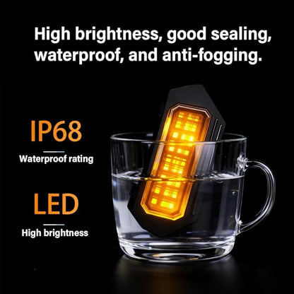 LED Grille Lights Fit for Toyota Tacoma 2024 2025 Trailhunter and TRD PRO, Amber Grille Light Strips, IP68 Waterproof Seal, Non-Destructive Installation, Off-Road Marker Light Kit, Car Accessories