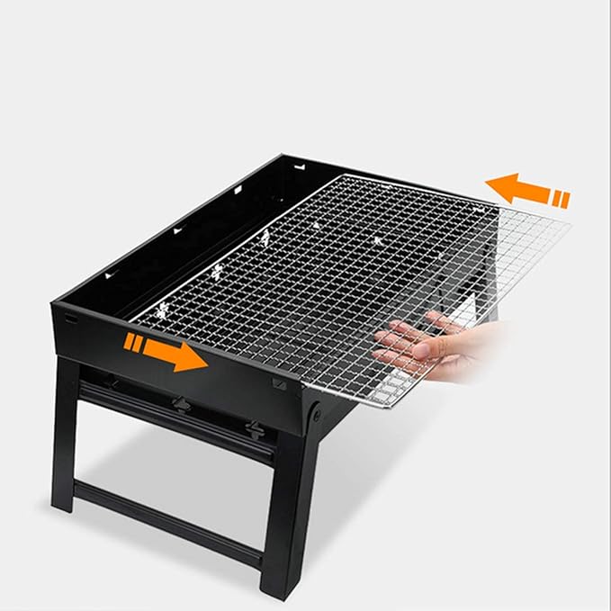 Portable Charcoal Grill for Camping BBQ, Outdoor Barbecue Grill Foldable Stove for 1-6 Persons Picnic Travel Beach Party, Lightweight Camping BBQ Grills with Handle,A-1