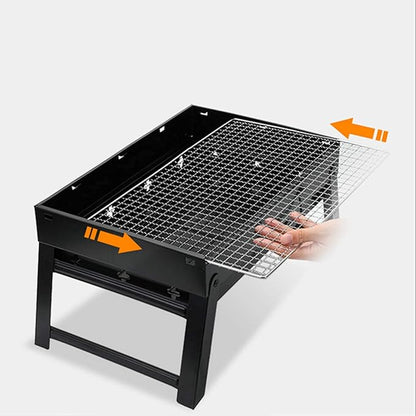 Portable Charcoal Grill for Camping BBQ, Outdoor Barbecue Grill Foldable Stove for 1-6 Persons Picnic Travel Beach Party, Lightweight Camping BBQ Grills with Handle,A-1