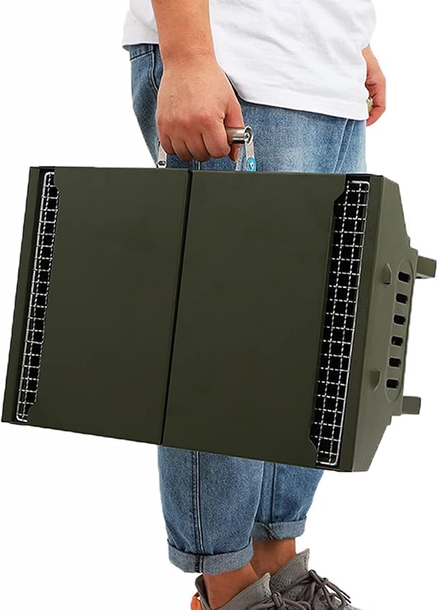 Camping Barbecue Grill Charcoal Barbecue Grill Foldable BBQ Grill Rack Portable Camping BBQ Grill Bracket Barbecue Accessories Barbecue Charcoal Grill