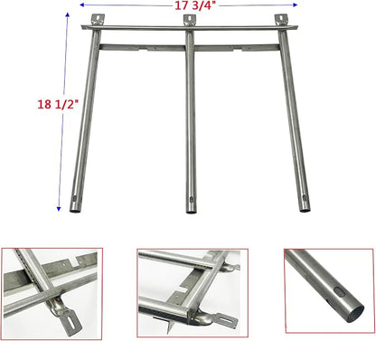 Parts Kit DG199 Replacement for Sonoma CGR27, CGR27LP, CGR30, CGR30LP Gas Grill Burners 17 3/4" x 18 1/2" & Porcelain Steel Heat Plate 15 3/16" x 5 7/16"