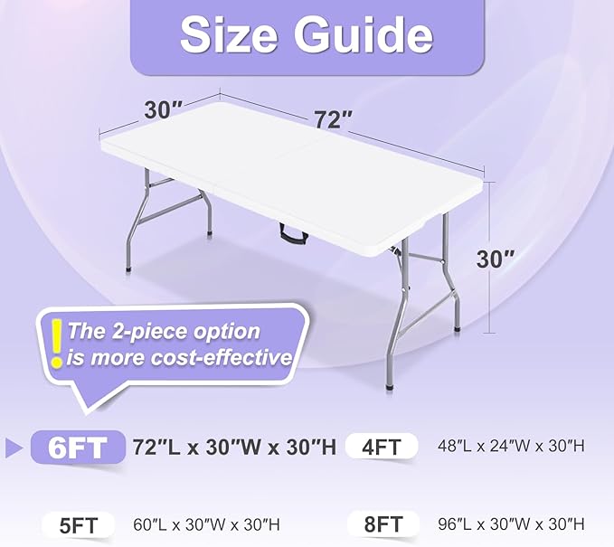 ABCCANOPY 6FT Spandex Table Cover, Stretch Fitted Tablecloth, Black | Rectangular Tight, Fitted, Washable and Wrinkle Resistant Table Protector for Wedding, Banquet,Birthday, Party, Event