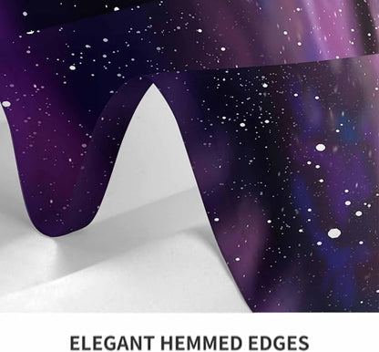 TKS MITLAN Purple Spiral Galaxy Tablecloth Decor Universe Stars Shine Beautiful Glow Table Cloth Dining Room Kitchen Table Cover 60" X 84" Oblong/Rectangle