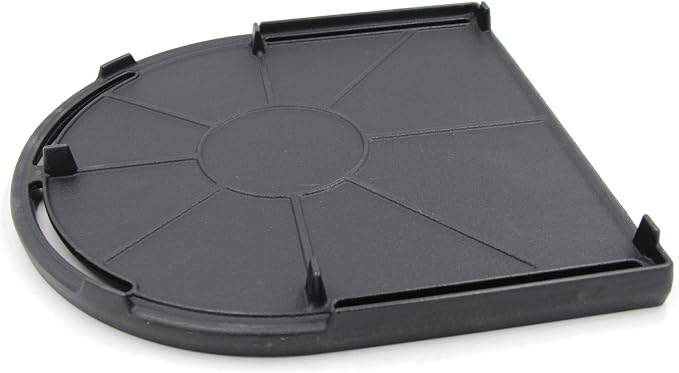 Hongso Matte Cast Iron Griddle for Coleman Roadtrip Swaptop Grill, Parts for Coleman Road Trip 285 225, Flat Half Grill Griddle Pan of Coleman Roadtrip Grill Accessories, 12 13/16" x 12 5/16", 1-pk