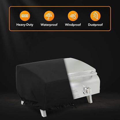ZBXFCSH Heavy Duty 24 Inch Grill Cover Compatible with Cuisinart CGG-306, Royal Gourmet 24’’ Tabletop Griddle PD1301R/ PD1301S, Ninja OG751, Compatible with Pit Boss 75275 & PB336GS