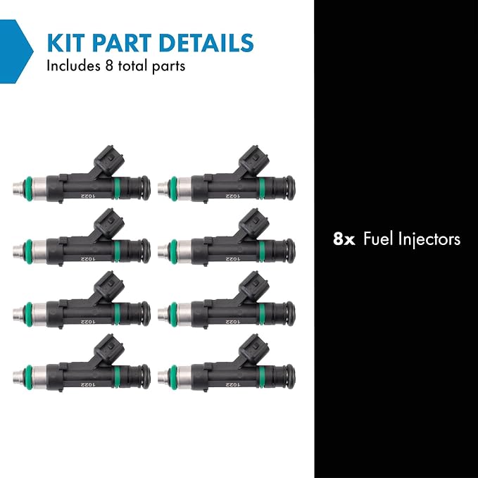 TRQ Fuel Injector Set | For 2006-2011 Buick Lucerne Cadillac DTS 2007-2009 SRX 2007-2010 STS XLR