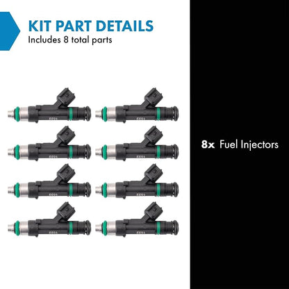 TRQ Fuel Injector Set | For 2006-2011 Buick Lucerne Cadillac DTS 2007-2009 SRX 2007-2010 STS XLR