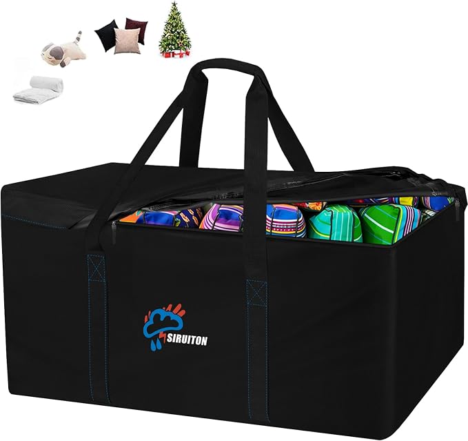 SIRUITON Cushion Storage Bag 600D Oxford,Waterproof,51.2" L x 15.7" W x 23.6" H