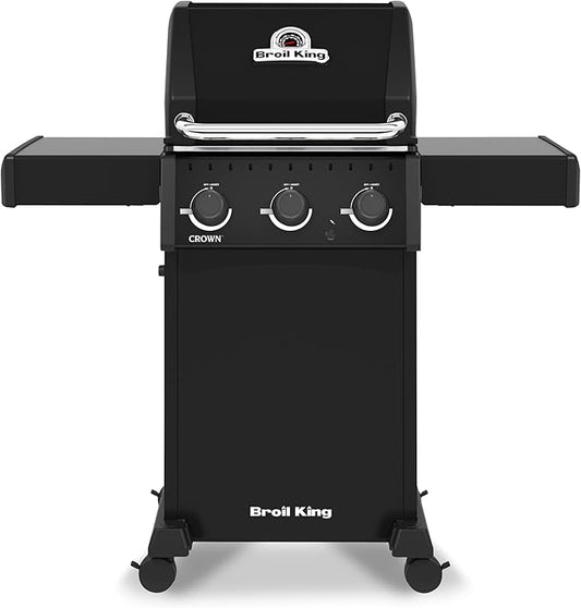 Broil King 864054 Crown 310 Shadow 4-Burner Propane Gas Grill in Black