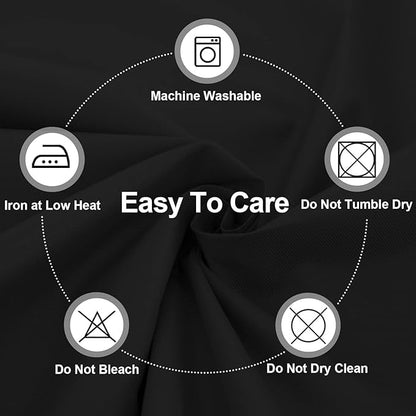 OutdoorLines Waterproof Heavy Duty BBQ Grill Cover - Universal Barbecue Grill Covers UV Resistant Barbeque Gas Grill Cover for Outdoor Outside Grill, 52L x 26W x 43H Inch, Black