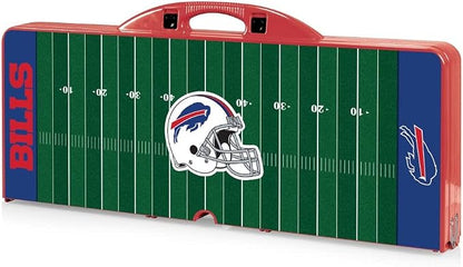 Picnic TIME NFL Football Field Folding Picnic Table, Camping Table, Outdoor Table with Umbrella Hole