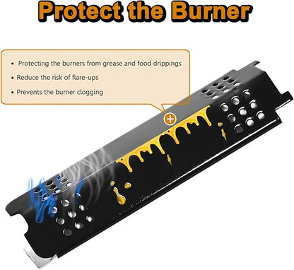 463340516 Grill Replacement Parts for Charbroil Gas2coal Grill Parts 3 Burner G432-0078-W1 463370516 463370519 Char Broil Gas 2 Coal Hybrid 463341918 463370518 G421-0500-W1 Heat Shield Burner