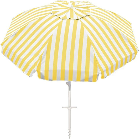 Northroad 8ft Large Beach Umbrella w/Sand Anchor Vent Tilt, Heavy Duty High Wind Patio Umbrellas w/Carry Bag,UV 50+ Sun Protection Portable Sunshade Umbrellas for Garden Pool Backyard
