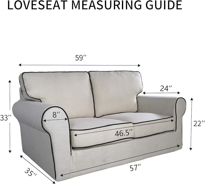 PureFit Reversible Quilted Couch Covers for Dogs Loveseat Sofa Cover 46.5” | Gray/Light Gray, Water Resistant Couch Protector, Washable Pet Couch Cover with Non Slip and Elastic Straps For Kids