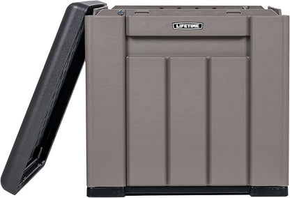LIFETIME Outdoor Storage Cube Deck Box for Package Delivery, Patio Furniture Cushions, Garden Tools, Pool Accessories, 25 Gallon