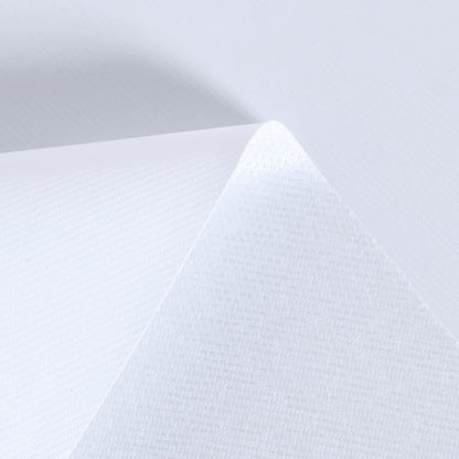 sancua 100% Waterproof Vinyl Tablecloth Table Cloth 60 Inch Round, White | Oil Spill Proof, PVC Material, Wipe Clean Table Cover for Dining Tables, Buffet Parties and Camping